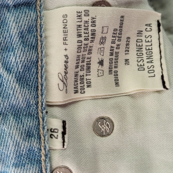 LOVERS + FRIENDS High-Rise Tapered Distressed Jeans in Siena Size 26 - Picture 15 of 16